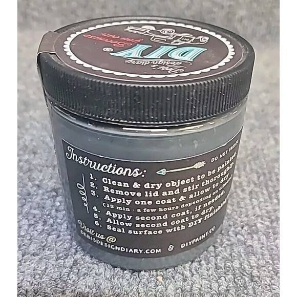 NEW Debi's Design Diary DIY Chalk Paint in Old School Grey 8 fl oz Half Pint - Picture 3 of 3